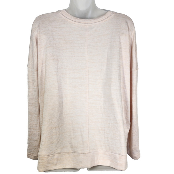 Banana Republic Top Women's Size XS Blush Pink Relaxed Luxespun Knit V Neck Soft - Picture 2 of 10